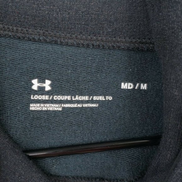 Under Armour Womens Medium Black Cowl Neck Pullover Drawstring Loose Fit - Picture 3 of 8